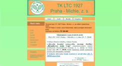 Desktop Screenshot of michle.tenisklub.cz